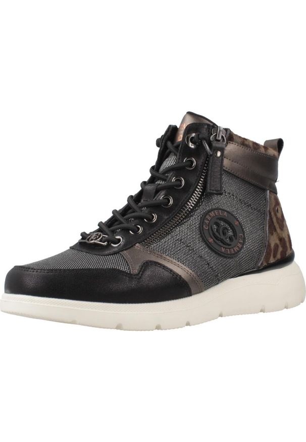 Carmela - Buty CARMELA 162514C Nadruk zwierzęcy. Kolor: wielokolorowy. Materiał: skóra, syntetyk. Wzór: motyw zwierzęcy, nadruk. Styl: sportowy