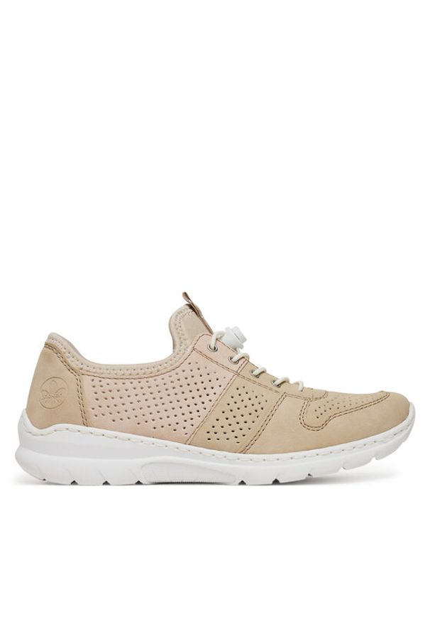 Rieker Sneakersy L3254-62 Beżowy. Kolor: beżowy. Materiał: syntetyk, materiał