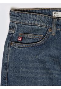 Big-Star - Jeansy męskie z prostą nogawką granatowe Colt 334. Stan: podwyższony. Kolor: niebieski. Styl: vintage, klasyczny