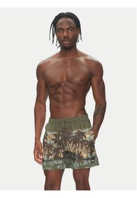 Quiksilver Szorty kąpielowe Everyday Straight Volley 15 EQYJV04121 Zielony Regular Fit. Kolor: zielony. Materiał: syntetyk