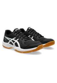 Buty halowe Asics Upcourt 6. Kolor: biały, wielokolorowy, czarny. Materiał: materiał, syntetyk. Sport: piłka ręczna, tenis, siatkówka #2