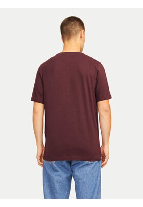 Jack & Jones - Jack&Jones T-Shirt Alvis 12256803 Czerwony Standard Fit. Kolor: czerwony. Materiał: bawełna