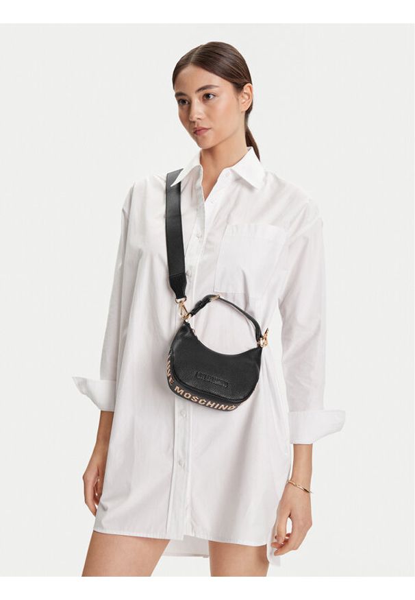 Love Moschino - LOVE MOSCHINO Torebka JC4019PP1NLT0000 Czarny. Kolor: czarny. Materiał: skórzane