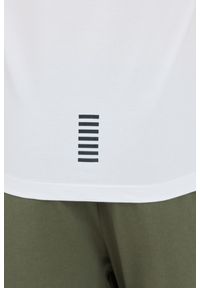 EA7 Emporio Armani - EA7 Biała męska koszulka polo, Rozmiar L. Typ kołnierza: polo. Kolor: biały #4