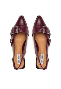 Steve Madden Baleriny SM11003901 Bordowy. Kolor: czerwony. Materiał: skóra #3