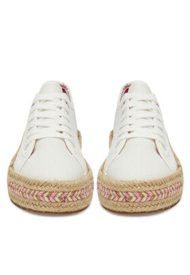 DeeZee Espadryle ZYKS306 Biały. Kolor: biały. Materiał: materiał