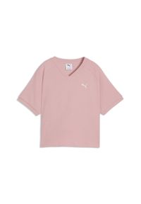 Puma - Damska koszulka o luźnym kroju PUMA Class Pinnacle PUMA. Kolor: różowy #1