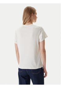 Mustang T-Shirt Rosewood 1016758 Écru Regular Fit. Materiał: bawełna