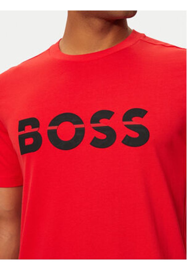 BOSS - Boss T-Shirt 50525208 Czerwony Regular Fit. Kolor: czerwony. Materiał: bawełna