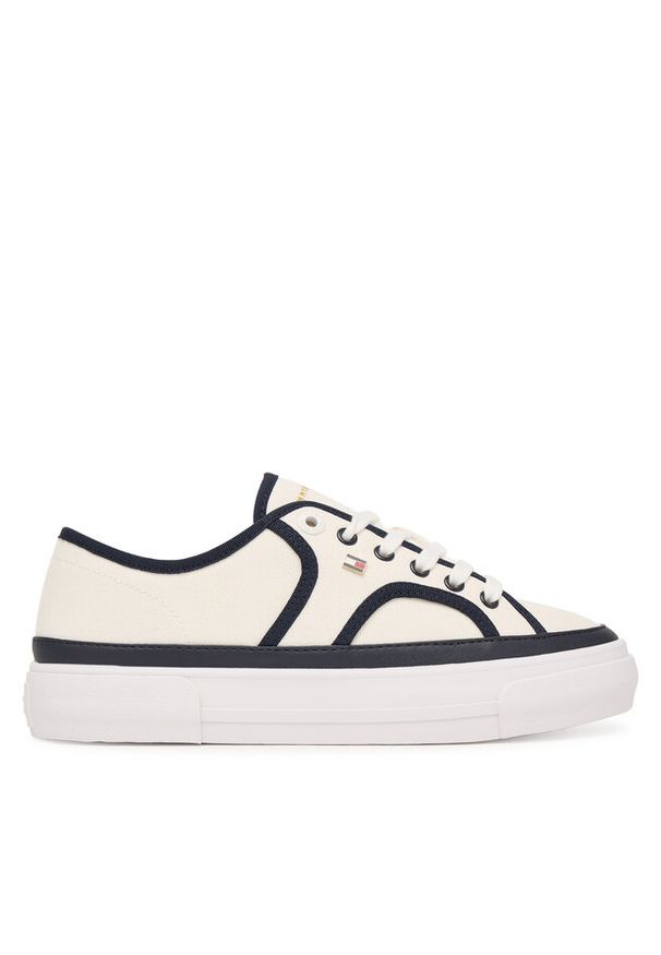 TOMMY HILFIGER - Tenisówki Tommy Hilfiger. Kolor: biały. Obcas: na platformie