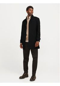 Jack & Jones Płaszcz wełniany Melton 12258672 Czarny Regular Fit. Kolor: czarny. Materiał: wełna, syntetyk #2