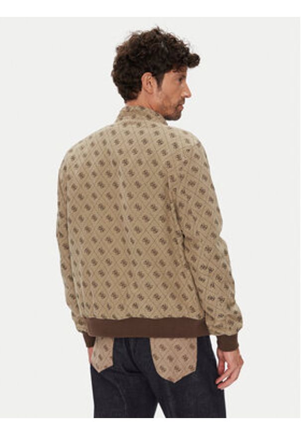 Guess Kurtka bomber M5YL04 WGUE0 Brązowy Regular Fit. Kolor: brązowy. Materiał: syntetyk