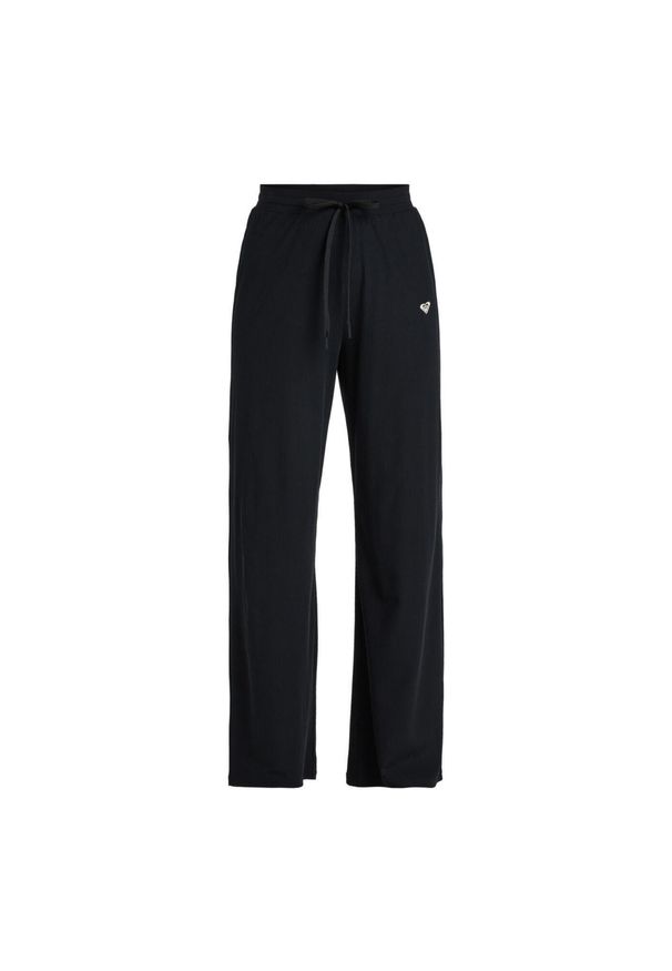 Roxy - Spodnie sportowe damskie RISE & VIBE. Kolor: czarny. Materiał: nylon, elastan. Długość: długie