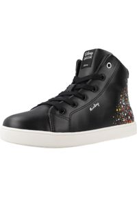 Geox - Buty GEOX J KATHE GIRL Czarny. Kolor: czarny. Materiał: syntetyk, tkanina. Sport: turystyka piesza