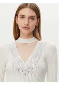 Guess Sweter W5RR15 Z2Y50 Écru Regular Fit. Materiał: wiskoza #3