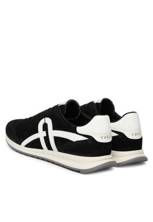 Furla Sneakersy Retro YK56RET BX0580 Czarny. Kolor: czarny. Materiał: skóra