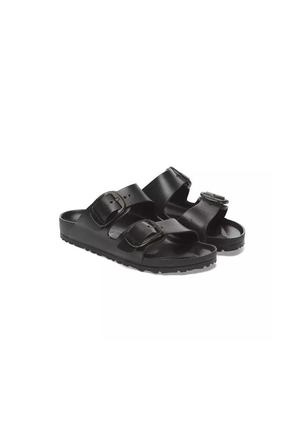 Klapki damskie Birkenstock Arizona. Kolor: czarny. Materiał: syntetyk, materiał. Sezon: lato. Sport: turystyka piesza