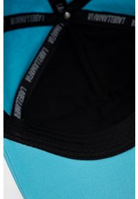 LABELLAMAFIA - LaBellaMafia czapka bawełniana z nadrukiem. Kolor: niebieski. Materiał: bawełna. Wzór: nadruk #4