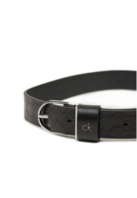 Calvin Klein Pasek Damski Ck Metal Round Buckle 2.5_Braid K60K613152 Czarny. Kolor: czarny. Materiał: skóra #3