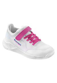 KEMPA - Dziecięce buty halowe Kempa Kourtfly. Kolor: niebieski, wielokolorowy, biały. Sport: piłka ręczna