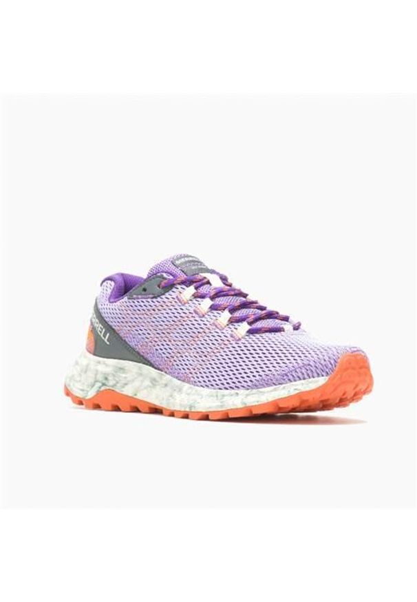 Buty trekkingowe damskie Merrell Fly Strike. Kolor: fioletowy. Materiał: materiał, syntetyk. Szerokość cholewki: normalna