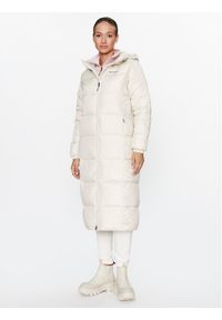 columbia - Columbia Płaszcz zimowy Puffect™ Long Jacket Brązowy Regular Fit. Kolor: brązowy. Materiał: syntetyk. Sezon: zima