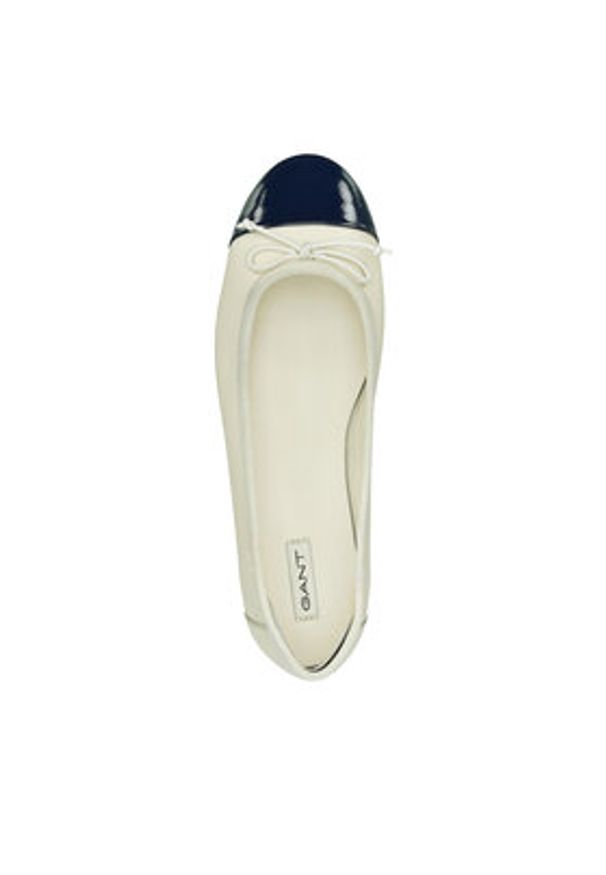 GANT - Gant Baleriny 30511856 Écru. Materiał: skóra