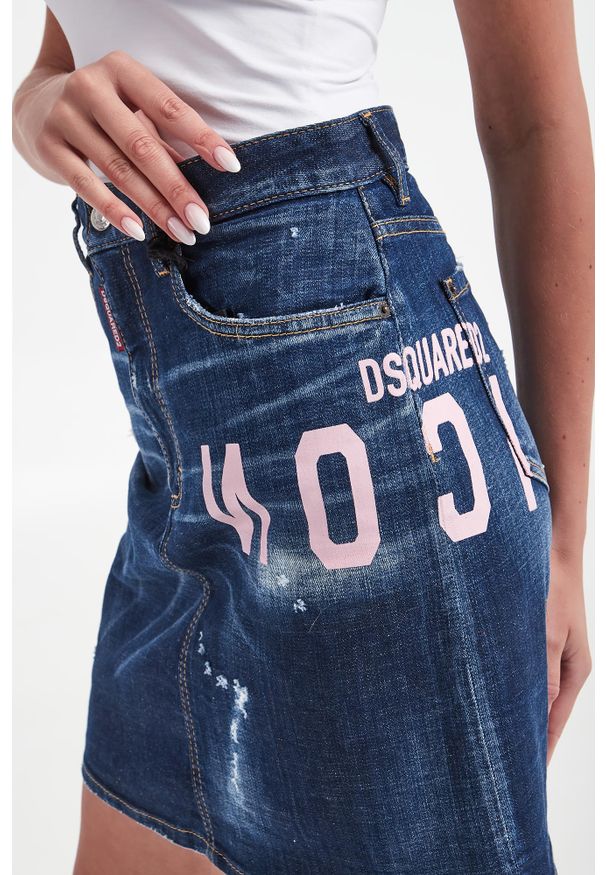 Spódnica jeansowa DSQUARED2. Materiał: jeans
