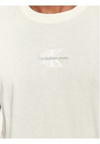 Calvin Klein Jeans T-Shirt Monologo J30J325649 Écru Regular Fit. Materiał: bawełna #3