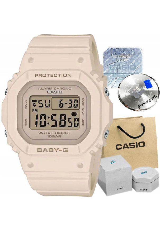 Zegarek damski Casio BABY-G ROSE-4 z GRAWEREM