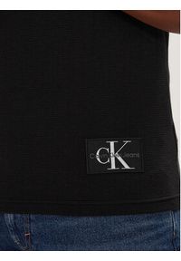 Calvin Klein Jeans Tank top Badge J30J325220 Czarny Slim Fit. Kolor: czarny. Materiał: bawełna