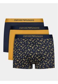 Komplet 3 par bokserek Emporio Armani Underwear. Kolor: niebieski #1