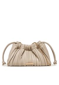 Calvin Klein Torebka Plisse Mini Drawstring Bag LV04F3077G Écru. Materiał: skórzane #6