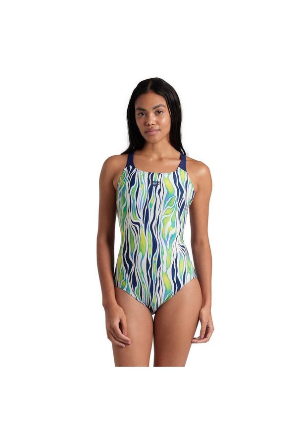 Strój kąpielowy Arena Zebra Stripes Swim Pro Back – Wielokolorowy – Rozmiar 38. Kolor: wielokolorowy. Wzór: motyw zwierzęcy