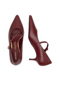 Gino Rossi - GINO ROSSI Czółenka LILIAN-526-1 Bordowy. Kolor: czerwony. Materiał: skóra. Obcas: na szpilce #2