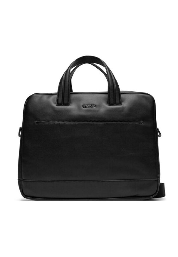 Calvin Klein Torba na laptopa Ck Set 2G Laptop Bag K50K511211 Czarny. Kolor: czarny. Materiał: skóra