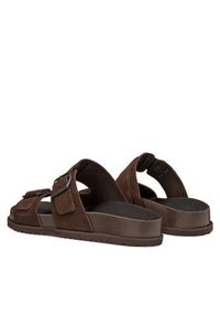 Geox Klapki U Parnaiba U651KA 00022 C6006 Brązowy. Kolor: brązowy. Materiał: zamsz, skóra #4