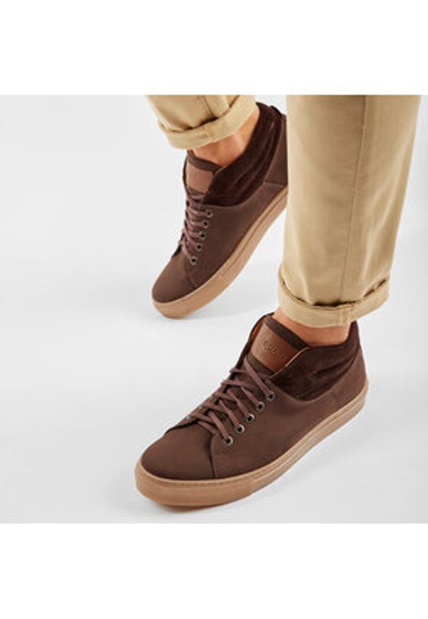 QUAZI Sneakersy QZ-52-05-000866 Brązowy. Kolor: brązowy. Materiał: zamsz, skóra