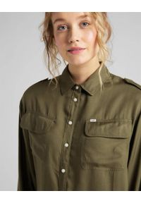 Lee - LEE UTILITY SHIRT DAMSKA KOSZULA OLIVE GREEN L45XJQNX 112110670 #6