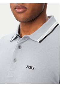 BOSS Polo Paddy 50469055 Zielony ciemny Regular Fit. Typ kołnierza: polo. Kolor: zielony. Materiał: bawełna #3