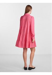 YAS Sukienka koszulowa Pala 26030720 Różowy Loose Fit. Kolor: różowy. Materiał: wiskoza. Typ sukienki: koszulowe #5