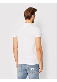 TOMMY HILFIGER - Tommy Hilfiger T-Shirt Core Stretch MW0MW27539 Biały Slim Fit. Kolor: biały. Materiał: bawełna #5