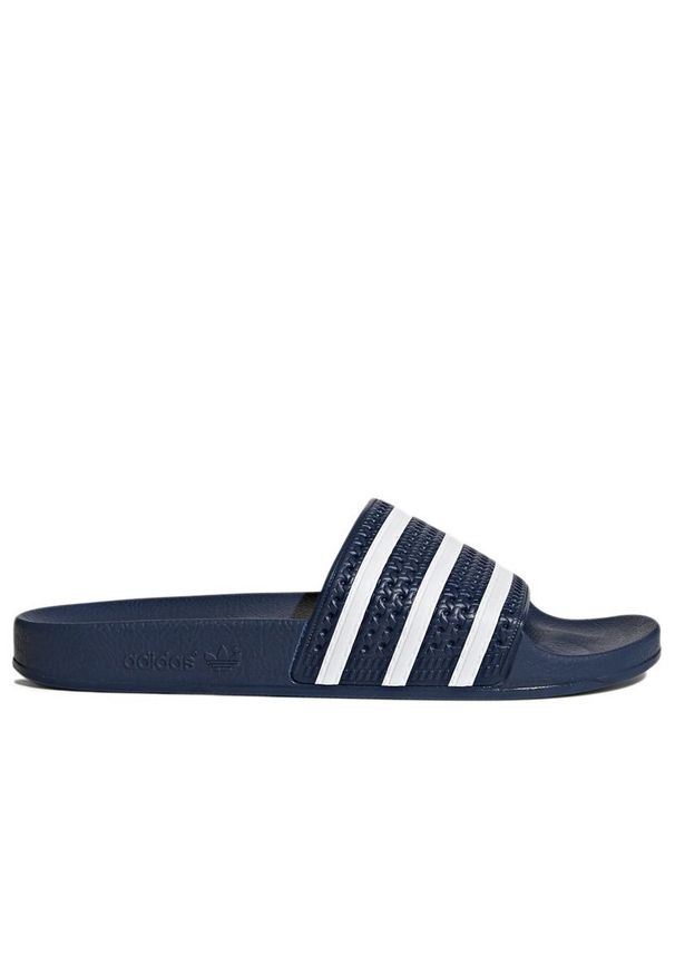 Adidas - Klapki adidas Adilette Slides 288022 - granatowe. Okazja: na co dzień. Zapięcie: pasek. Kolor: niebieski. Materiał: syntetyk. Sezon: lato. Sport: pływanie