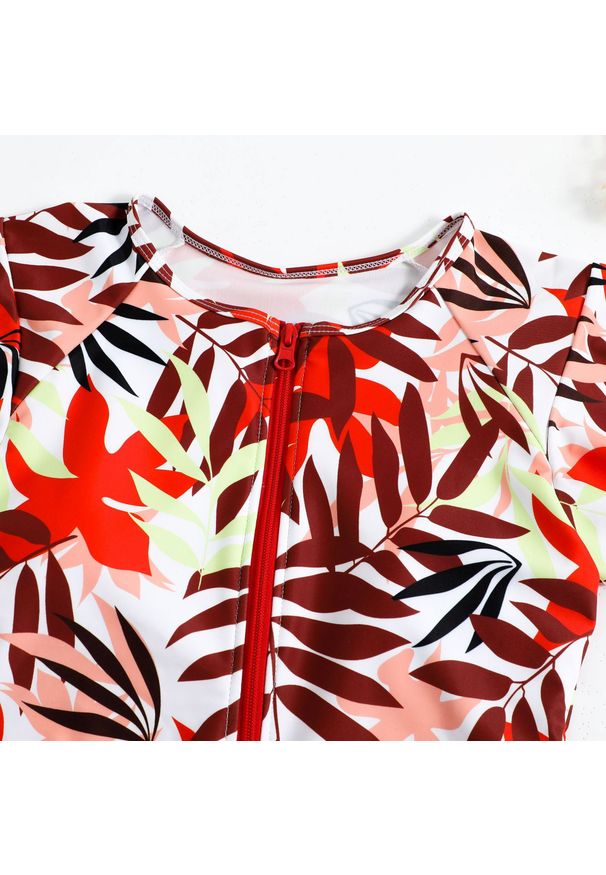 Intica - Strój kąpielowy z rękawkiem i ochroną UV na plażę i basen Sandalia. Kolor: czarny