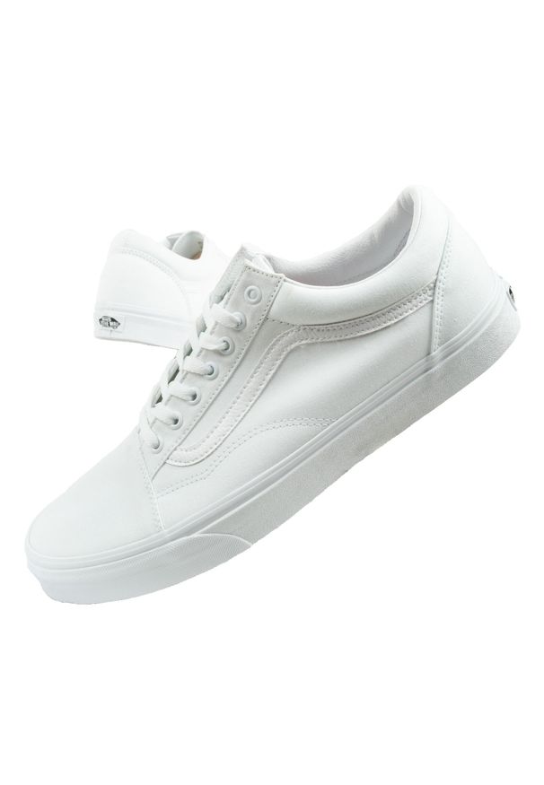 Buty trampki sportowe męskie Vans Old Skool. Kolor: biały. Materiał: materiał, tkanina. Szerokość cholewki: normalna. Styl: sportowy