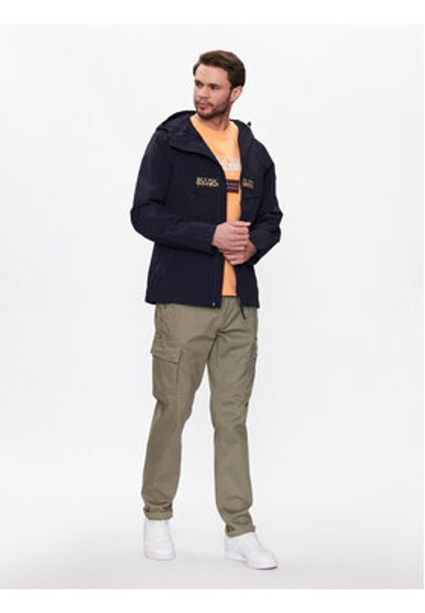 Napapijri Kurtka przejściowa Rainforest Open NP0A4H2O Granatowy Regular Fit. Kolor: niebieski. Materiał: syntetyk