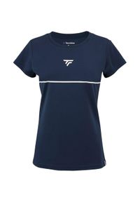 TECNIFIBRE - Koszulka tenisowa damska z krótkim rękawem Tecnifibre Perf Tee. Kolor: wielokolorowy, biały, niebieski. Długość rękawa: krótki rękaw. Długość: krótkie. Sport: tenis