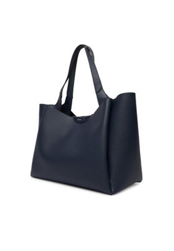 DKNY Torebka R43AYG32 Granatowy. Kolor: niebieski. Materiał: skórzane