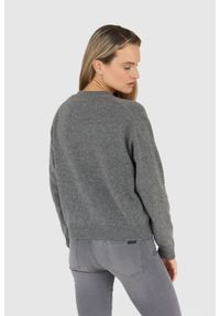 Kenzo - KENZO Szary sweter damski boke flower, Rozmiar M. Kolor: szary