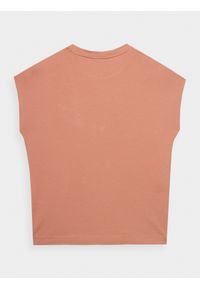 outhorn - T-shirt gładki damski Outhorn - pomarańczowa. Okazja: na co dzień. Kolor: pomarańczowy. Materiał: bawełna, dzianina. Długość rękawa: krótki rękaw. Długość: krótkie. Wzór: gładki. Styl: casual #2